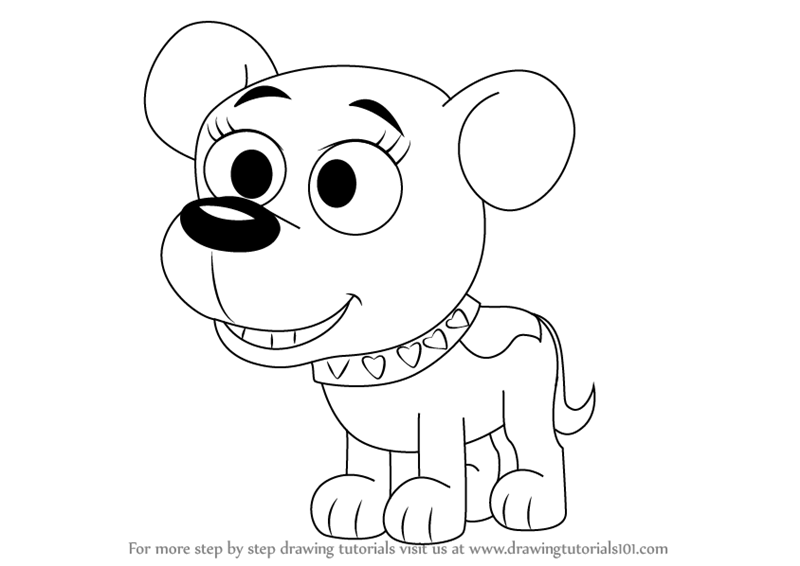 800x566 Learn How To Draw Cupcake From Pound Puppies (Pound Puppies) Step