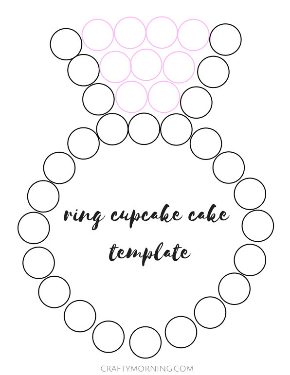 596x771 Diamond Ring Engagement Cupcake Cake