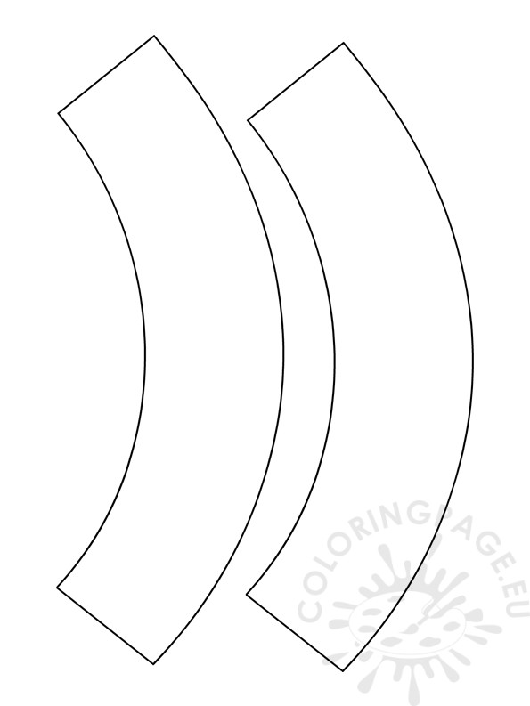 595x793 Blank Cupcake Wrapper Template Coloring Page