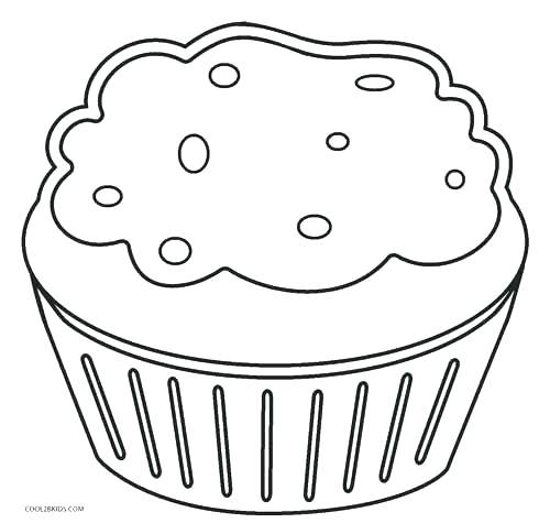 500x475 Cupcake Printable Coloring Pages Printable Cupcake Template