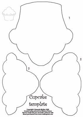 283x400 Cupcake Template