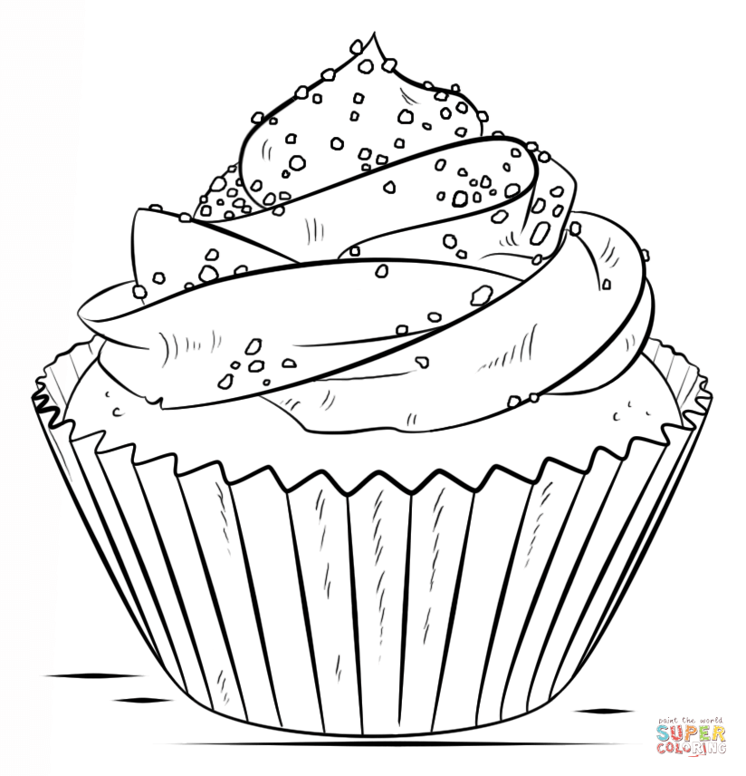 824x856 Cupcake Coloring Page Free Printable Coloring Pages