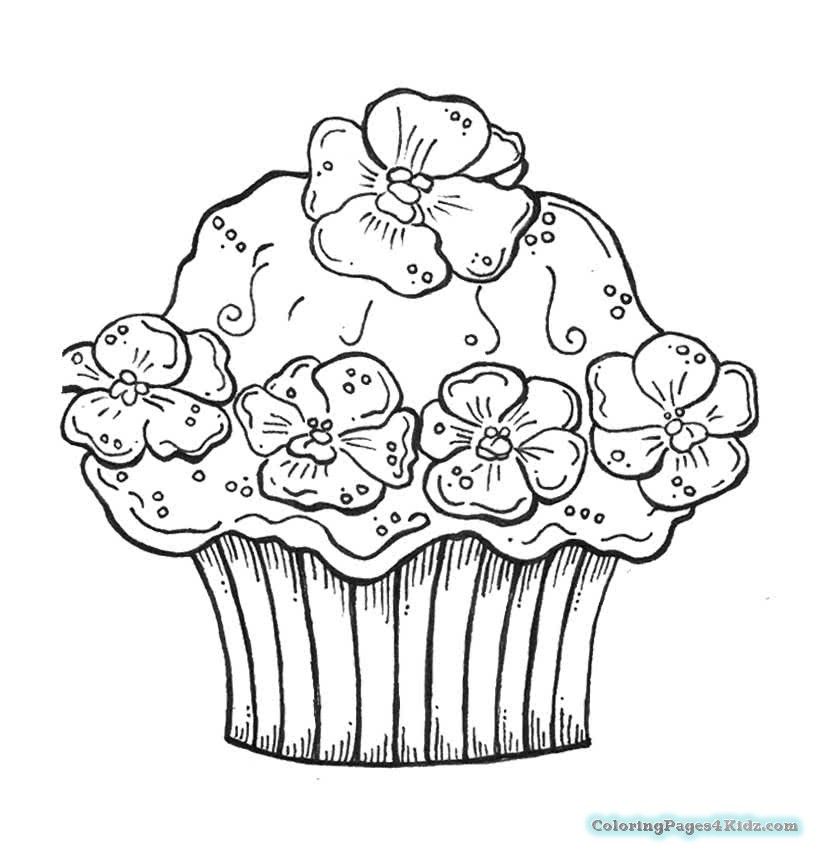 818x855 Cute Coloring Pages A Cupcake Coloring Pages For Kids