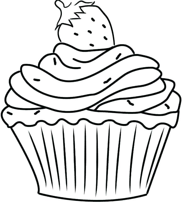 580x669 Coloring Pages Of Cakes And Cupcakes Joandco.co