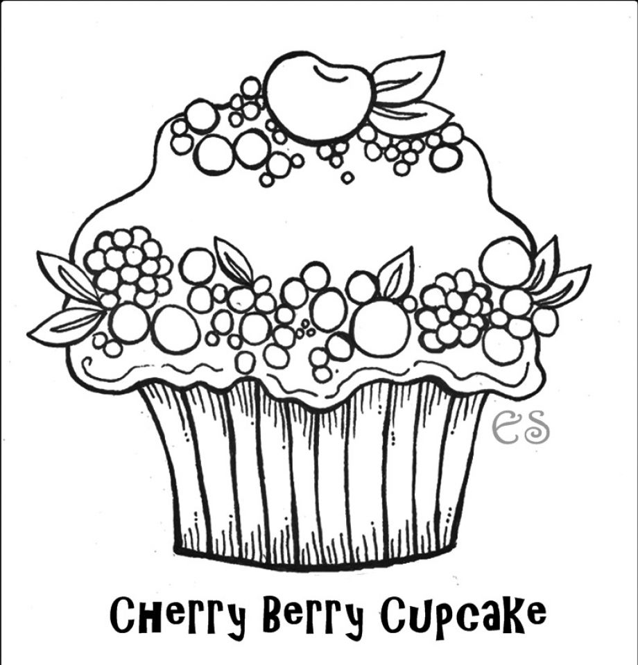 920x959 Free Printable Cupcake Coloring Pages For Kids