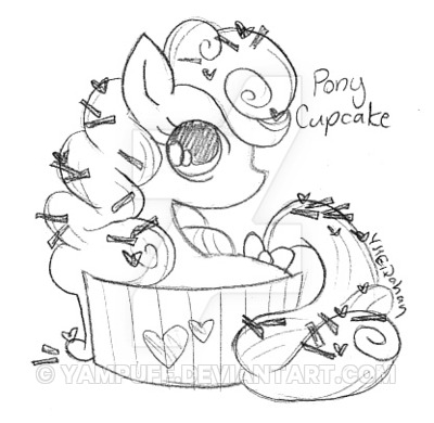 400x390 Cupcake Pony By Yampuff