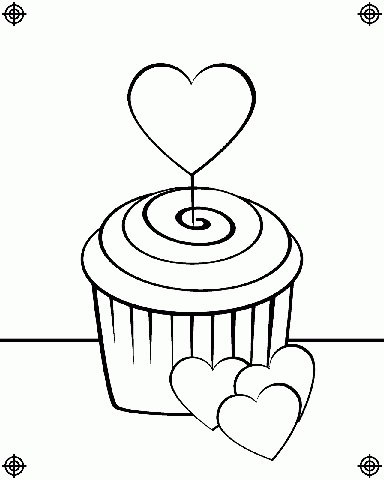 1280x1600 Cupcake Coloring Pages And Book Uniquecoloringpages