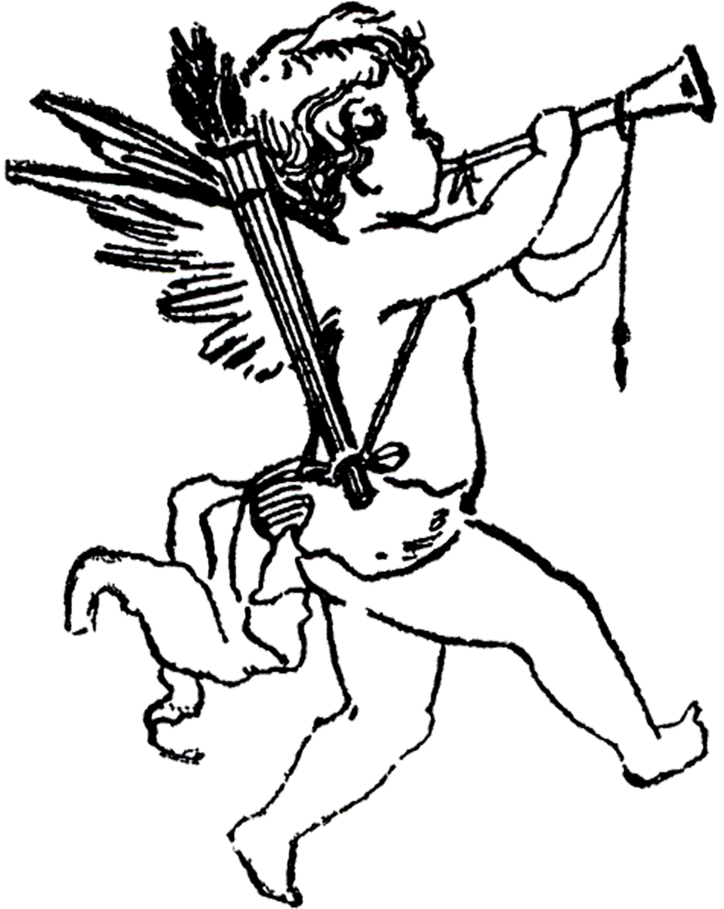 1433x1800 Vintage Cupid Sketch!