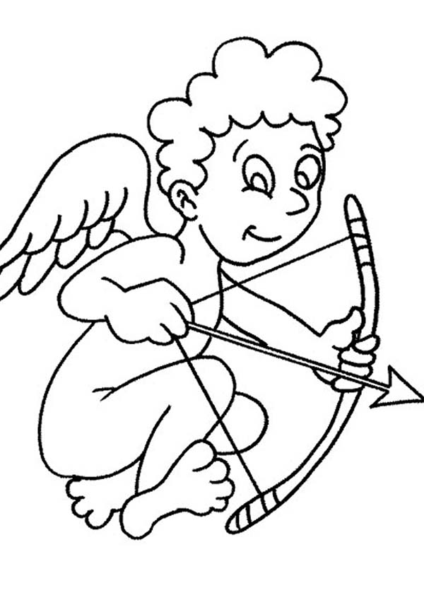 600x849 Cartoon Of Cupid Coloring Page Coloring Sun