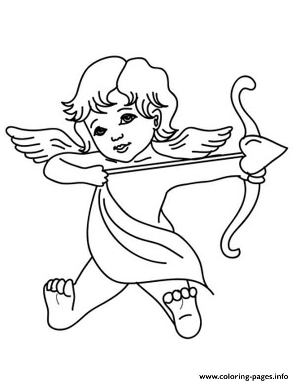 600x775 Baby Cupid Valentines Coloring Pages Coloring