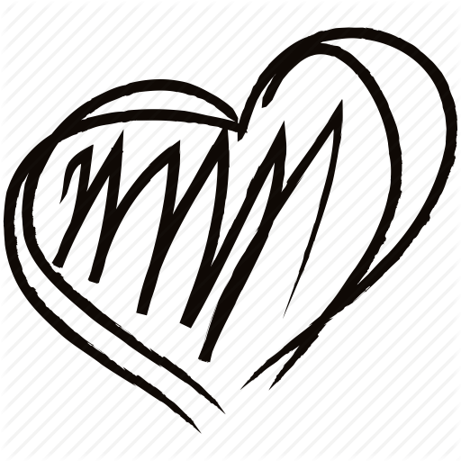 512x512 Drawn Hand Love Heart