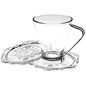 350x350 Bezrat Luxury Cappuccino Glass Coffee Cups