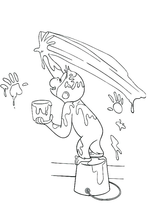 600x840 Coloring Pages Of Curious George