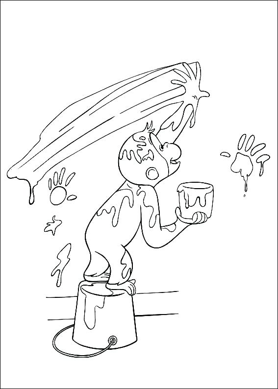 567x794 Curious George Coloring Pages Printable Free Printable Curious