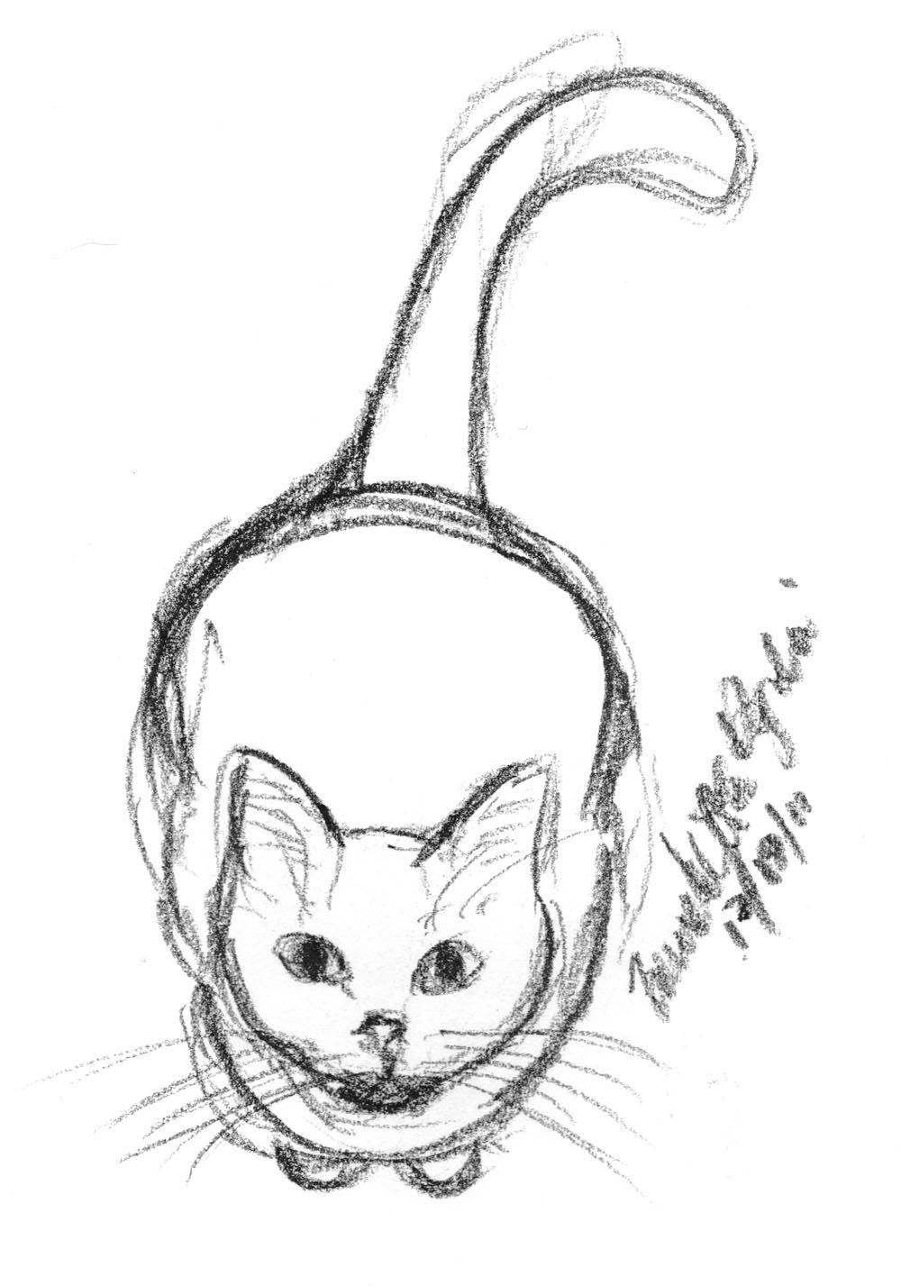 1000x1427 Dinner Now Yes Daily Cat Sketches Cat Sketch
