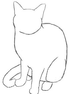 Curled Up Cat Drawing at GetDrawings | Free download