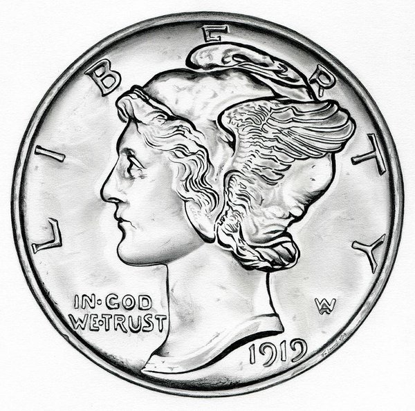 600x595 Us Currency Drawings Fine Art America