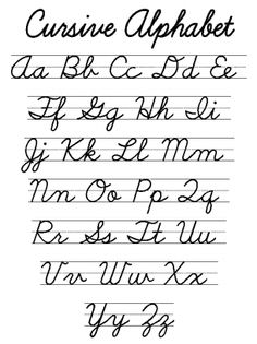 236x315 Cursive Letters