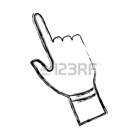 450x450 Click Hand Icon Pointer Finger Cursor Vector Illustration Royalty
