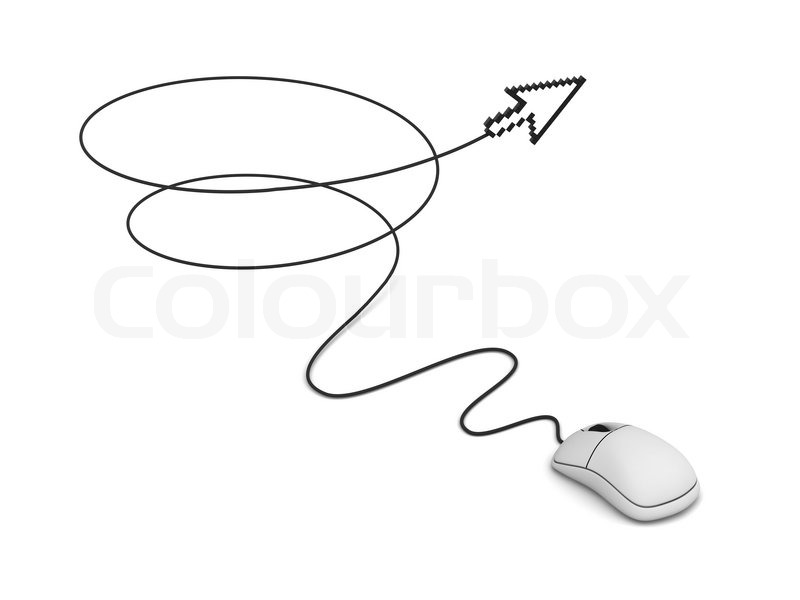 800x600 Computer Mouse And Arrow Cursor, Internet Concept Stock Photo
