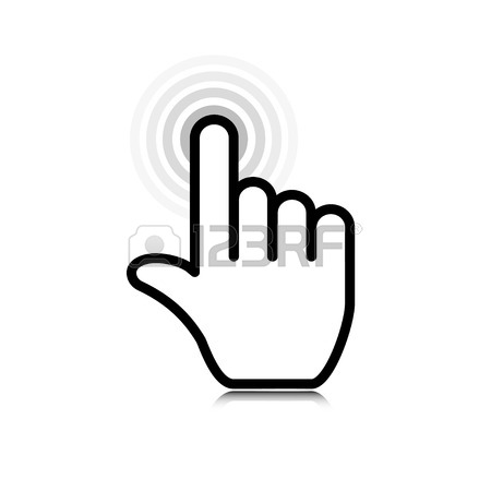 450x450 Hand Pointer Icon Royalty Free Cliparts, Vectors, And Stock