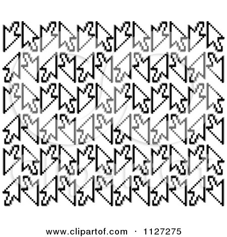 450x470 Royalty Free (Rf) Clipart Illustration Of Black Cursor Over