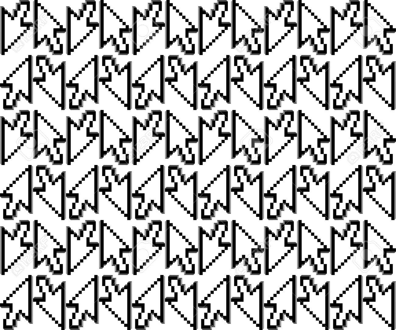 1300x1082 Seamless Background With Computer Cursor For Technology Design