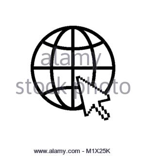 300x320 Www Internet Icon Favicon With Arrow Mouse Cursor Stock Vector Art