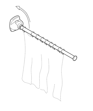 300x358 Disabled Bathroom, Shower Curtain Rails