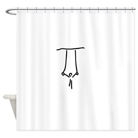 460x460 Line Drawing Shower Curtains Cafepress