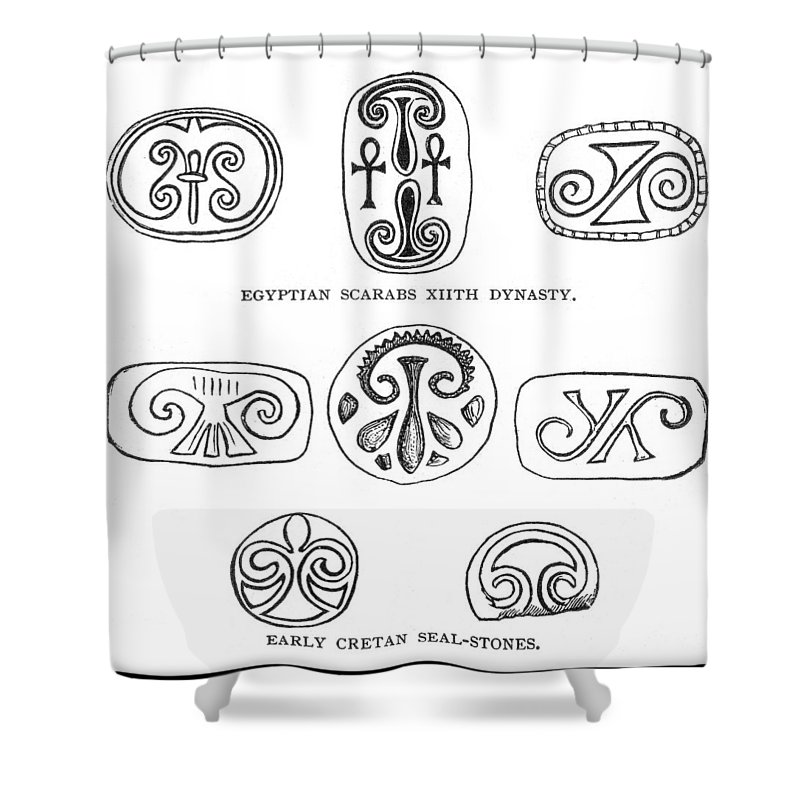 800x800 Minoan Civilization Shower Curtains Pixels