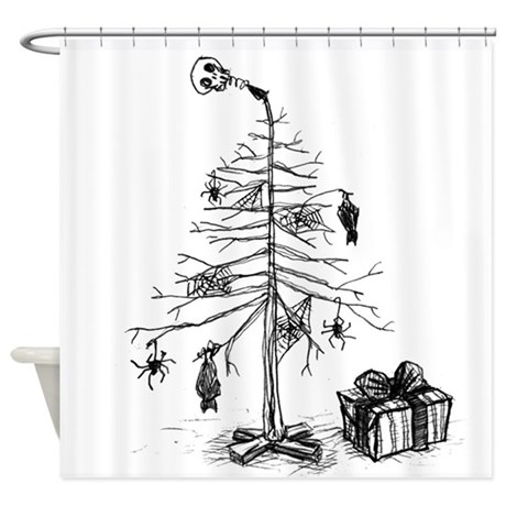 460x460 Spider Drawings Shower Curtains Cafepress