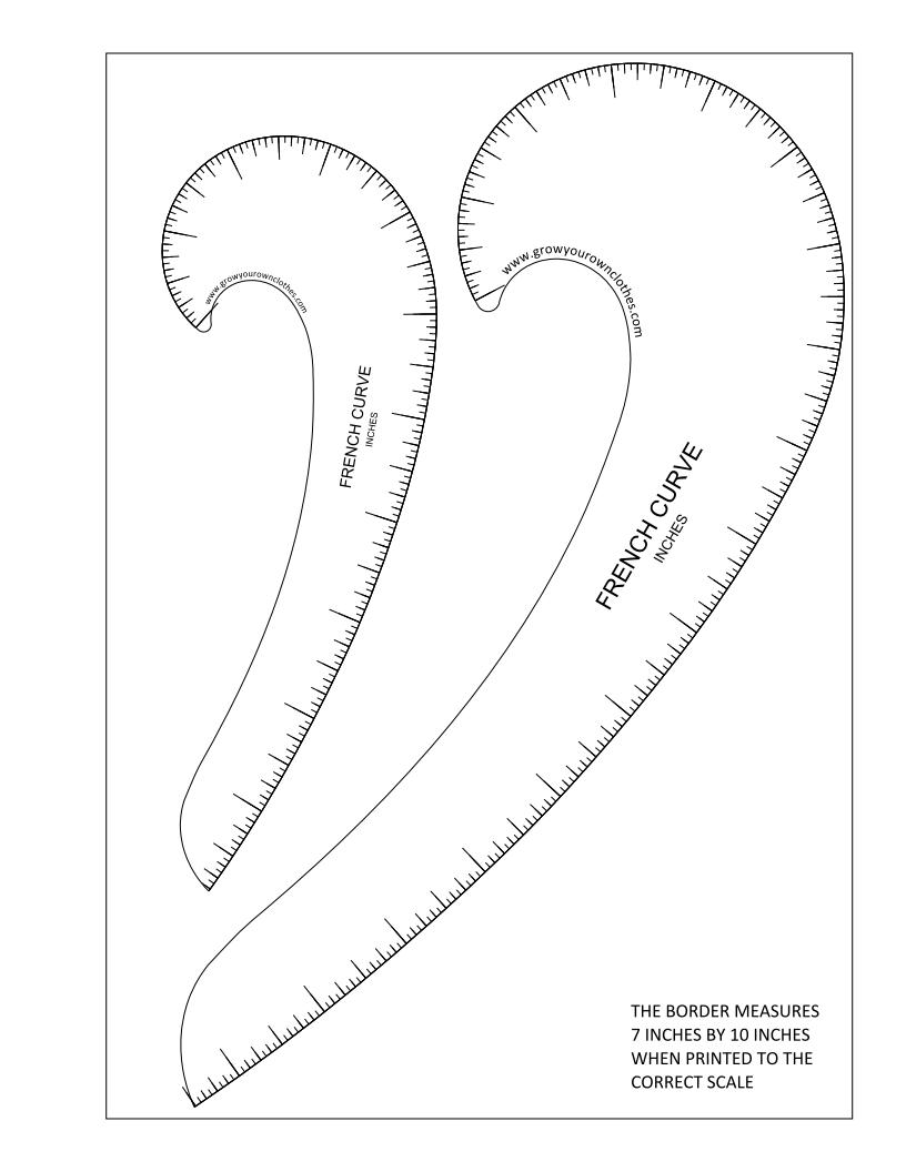 816x1056 More Free Printable French Curves + Hip Curves Grow Your Own Clothes