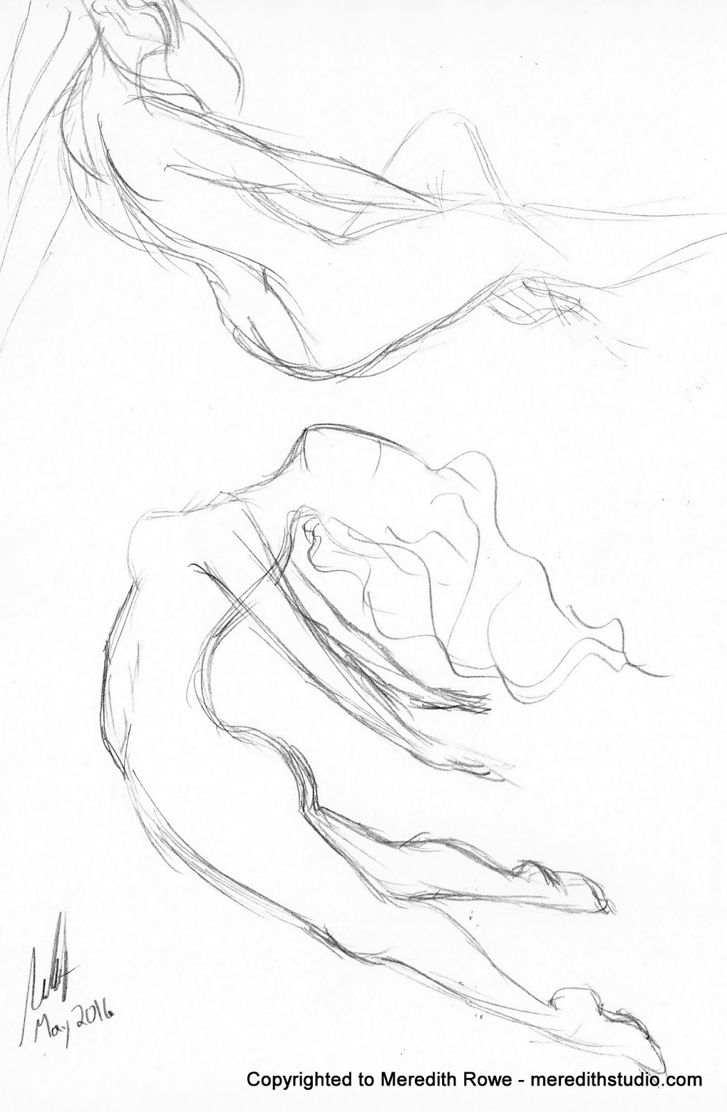 1046x1600 Meredith Studio Sketch Diary Curved Figure Practice