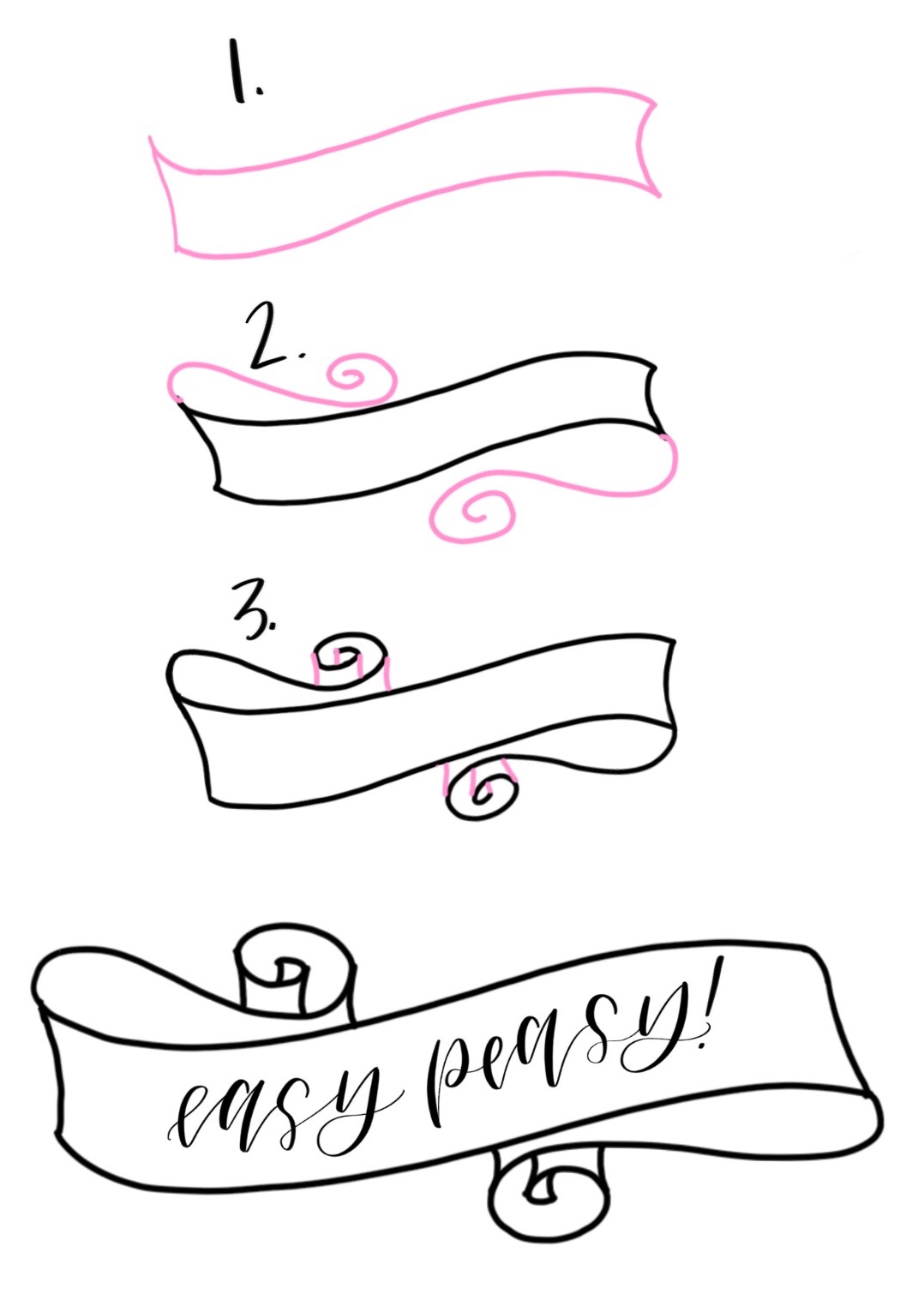 1078x1517 6 Step By Step Banners The Pigeon Letters Lettering, Drawing