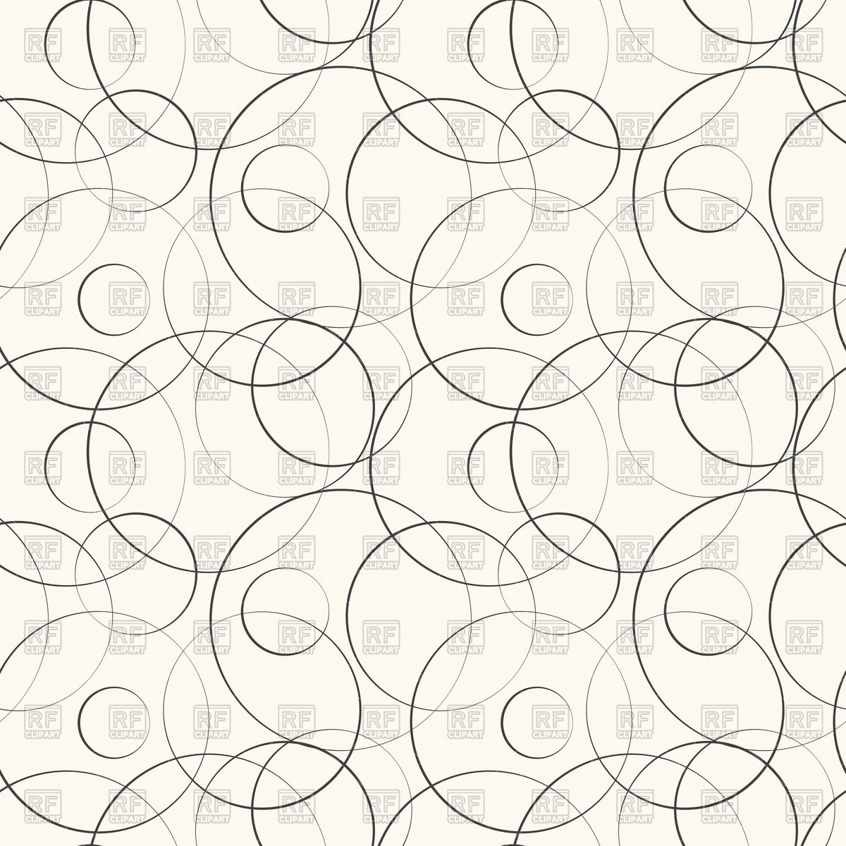 1200x1200 Abstract Geometric Pattern With Curved Lines And Circles Royalty