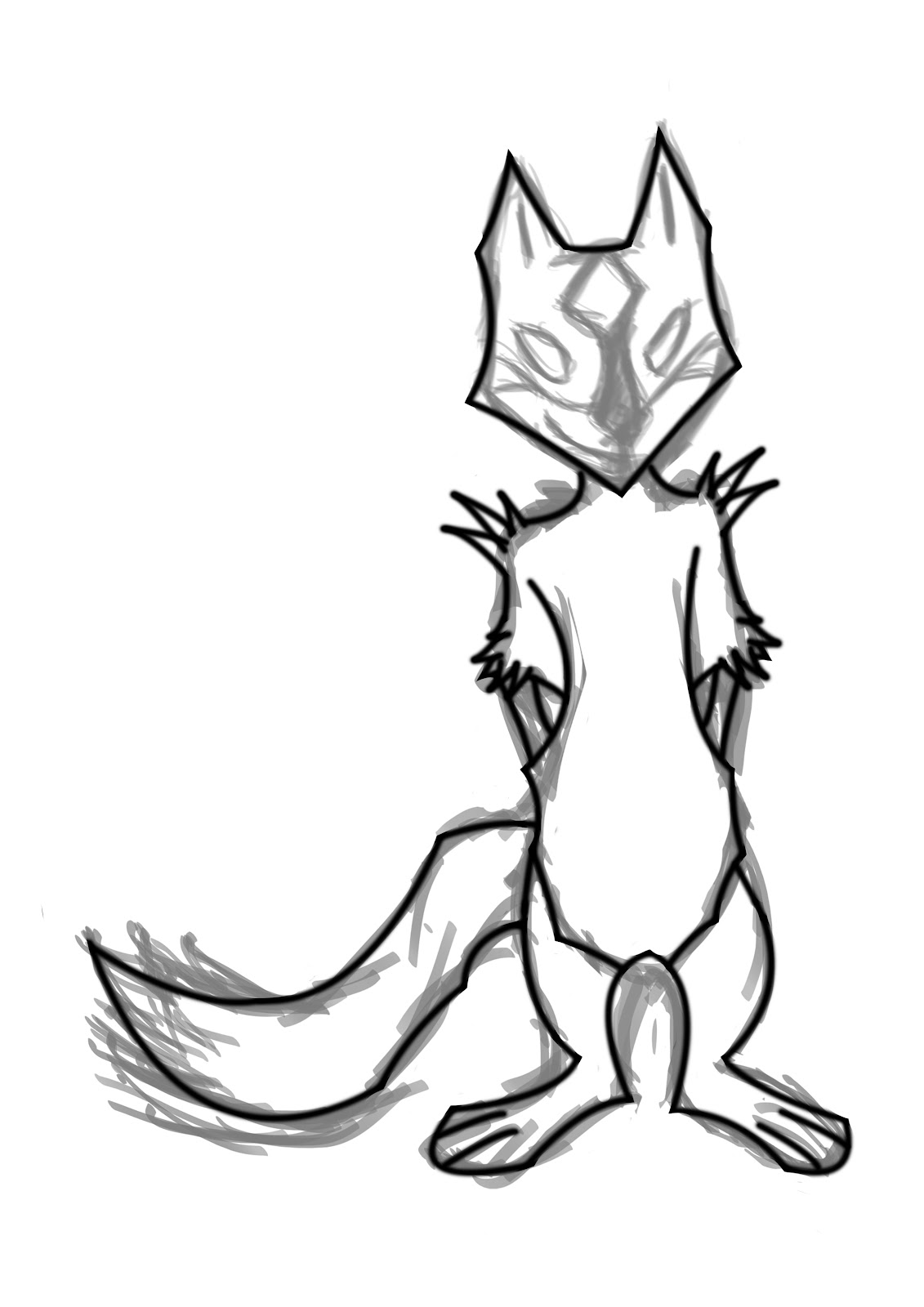 1131x1600 Max's Blog Using The Pen Tool To Find Curves In The Kitsune Shape