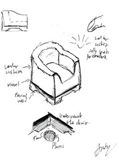 236x326 A Simple Single Bench With A Fabric Cushion And Pressed Wooden