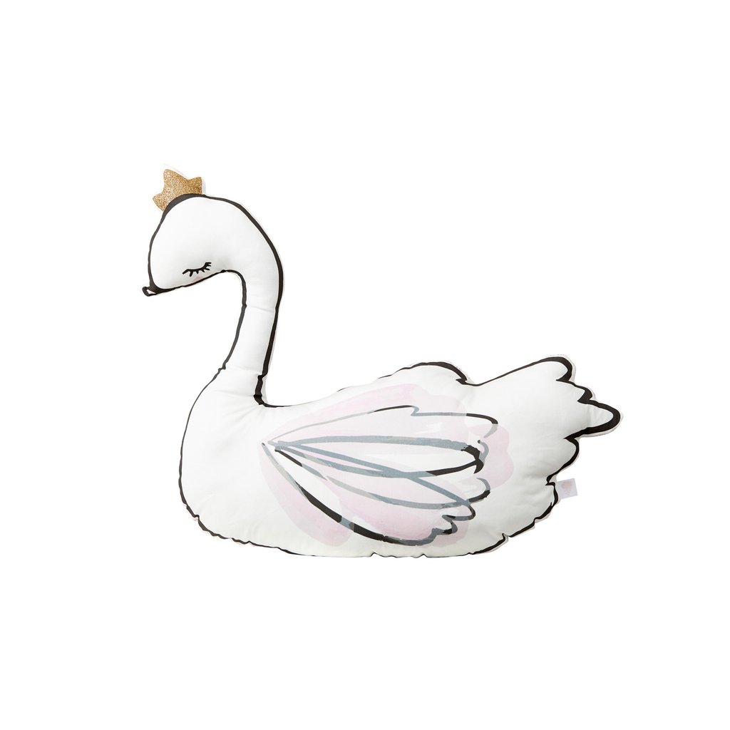 1024x1024 Swan Princess Liberty Print Cushion By Little Cloud