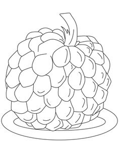 236x304 Custard Apple Clipart Black And White Clipart Station