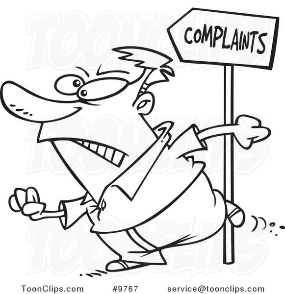 581x600 Cartoon Black And White Line Drawing Of A Customer Going