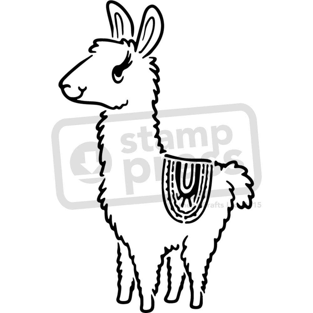 1000x1000 Cute Alpaca' Wall Stencils Templates (Vws0016836) Ebay
