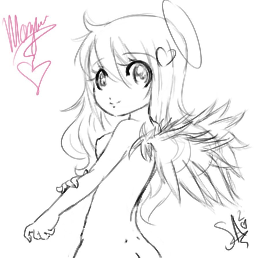 894x894 Cute Angel By Sweetlyaddicted