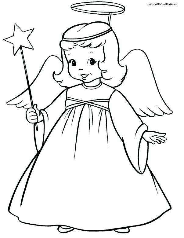603x779 Free Printable Angel Coloring Pages Free Angel Coloring Pages Cute