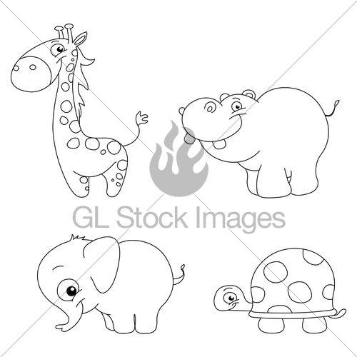 500x500 Drawn Giraffe