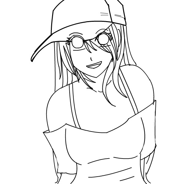 600x600 Anime Punk Girl Drawings Neko Anime Girl Drawing