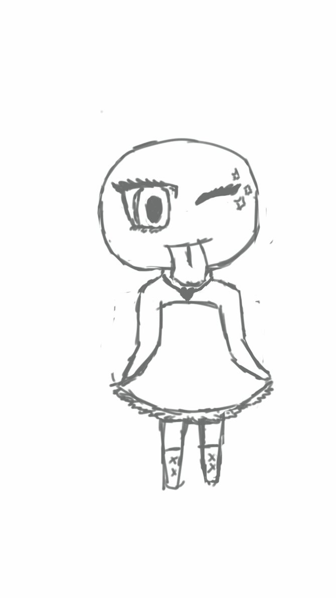 670x1191 Cute Anime Girl Base By Valyssha