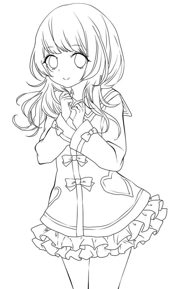 Cute Anime Girl Drawing at GetDrawings | Free download