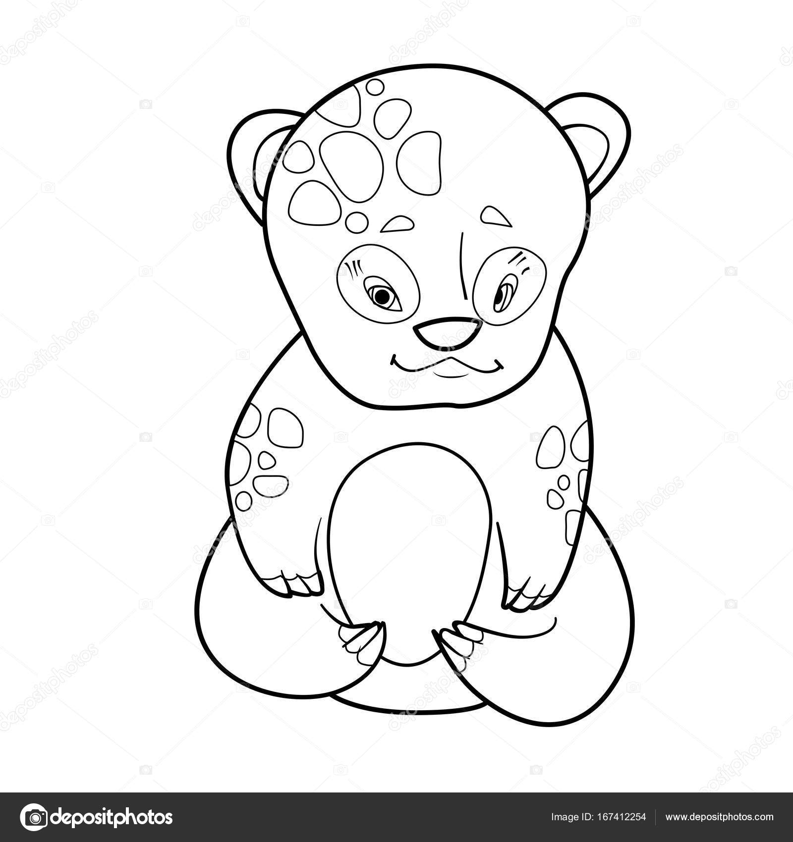 1600x1700 Coloring Book With Cartoon Of Cute Baby Bear Stock Vector