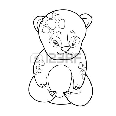 450x450 Illustration With Cute Blue Baby Bear Royalty Free Cliparts